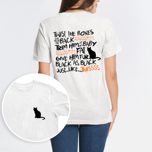Halloween Daydreaming Cat double sided printing T-Shirts