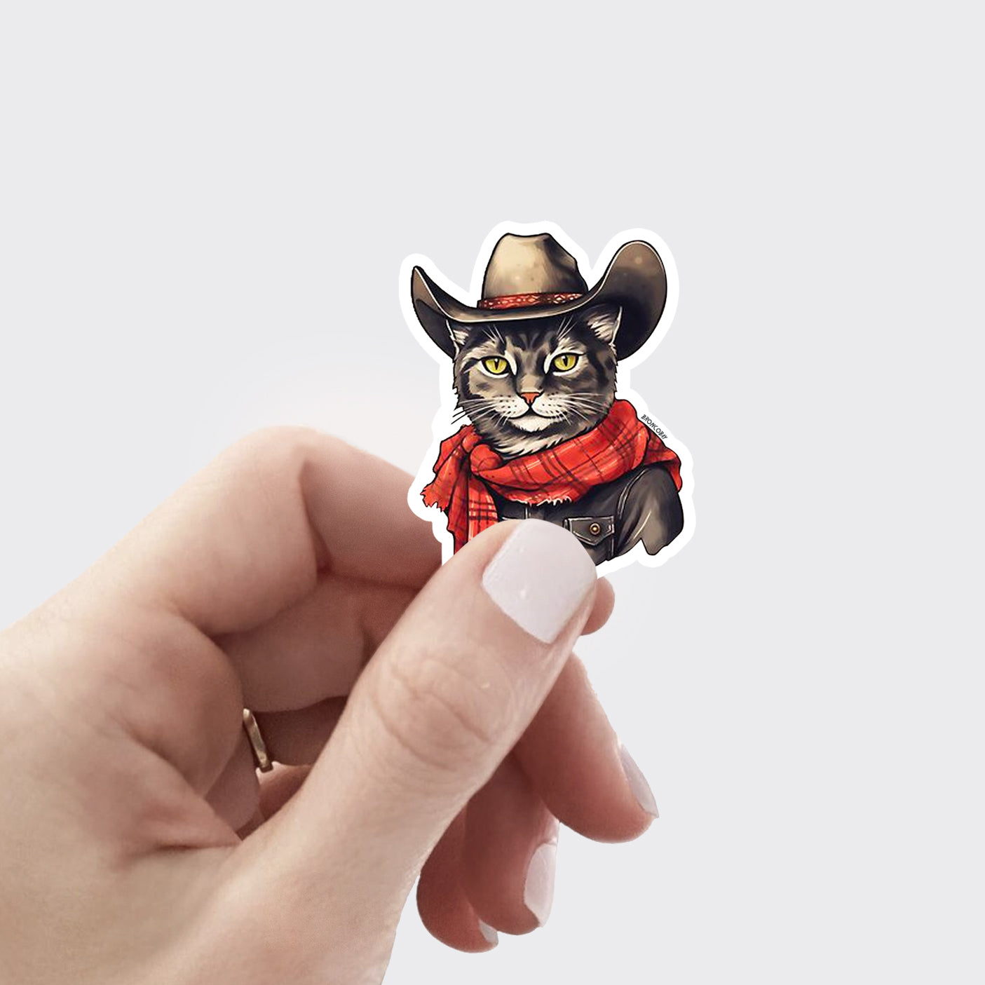 Cowboy Cat Sticker