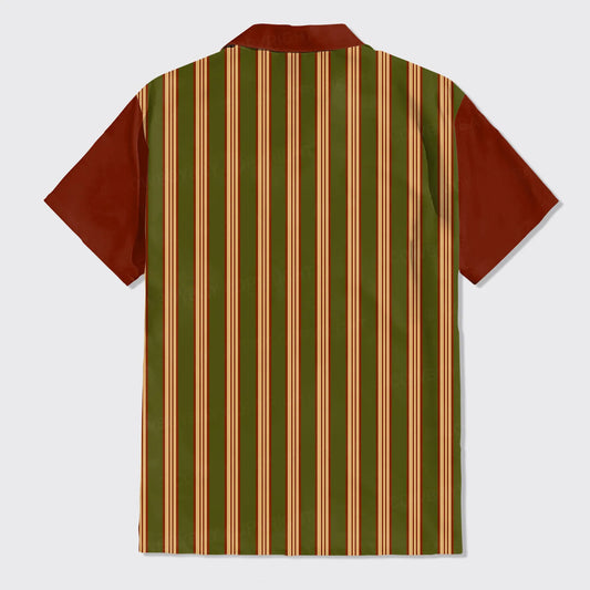 Stripes And Horses Button Up Shirts
