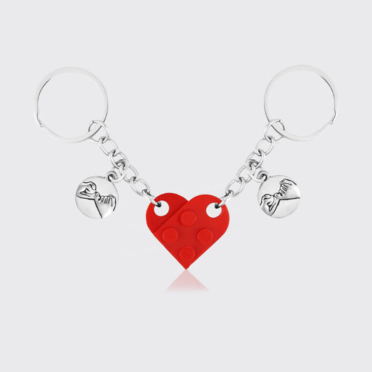 Heart Bricks Keychains