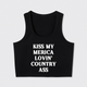 Kiss My Merica Lovin' Country Ass Tank Top