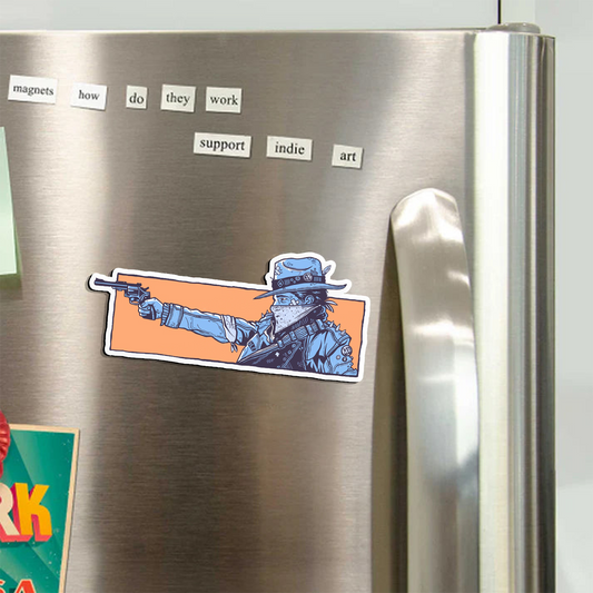 Gunslinger_Broncobay Fridge Magnet