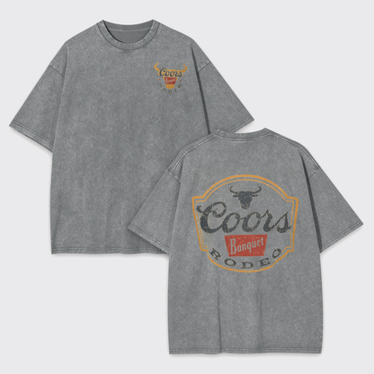 Vintage Rodeo Classic Bullhead Garment-dye Tees