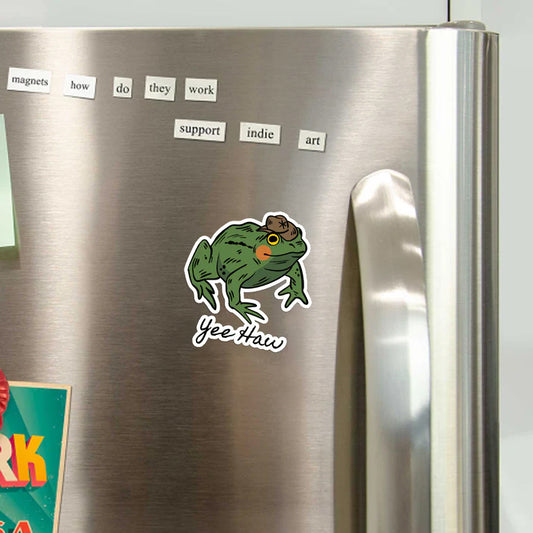 Cowboy Frog_Broncobay Fridge Magnet
