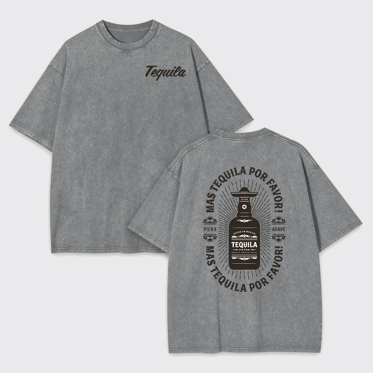 Vintage Mas Tequila Garment-dye Tees
