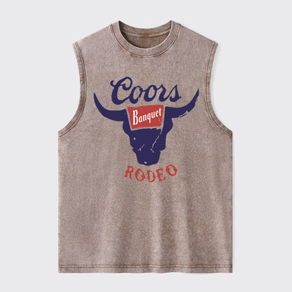 Vintage Rodeo Bull Washed Tanks