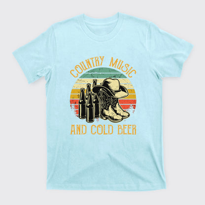 Country Music And Cold Beer T-Shirts