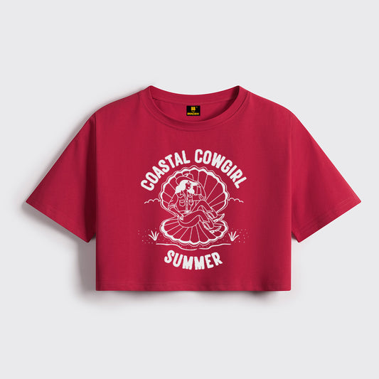 Sweet Coastal Cowgirl Cropped Boxy Tee