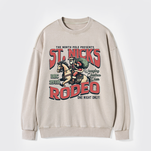 St, Nick's Rodeo Washed Sweatshirts