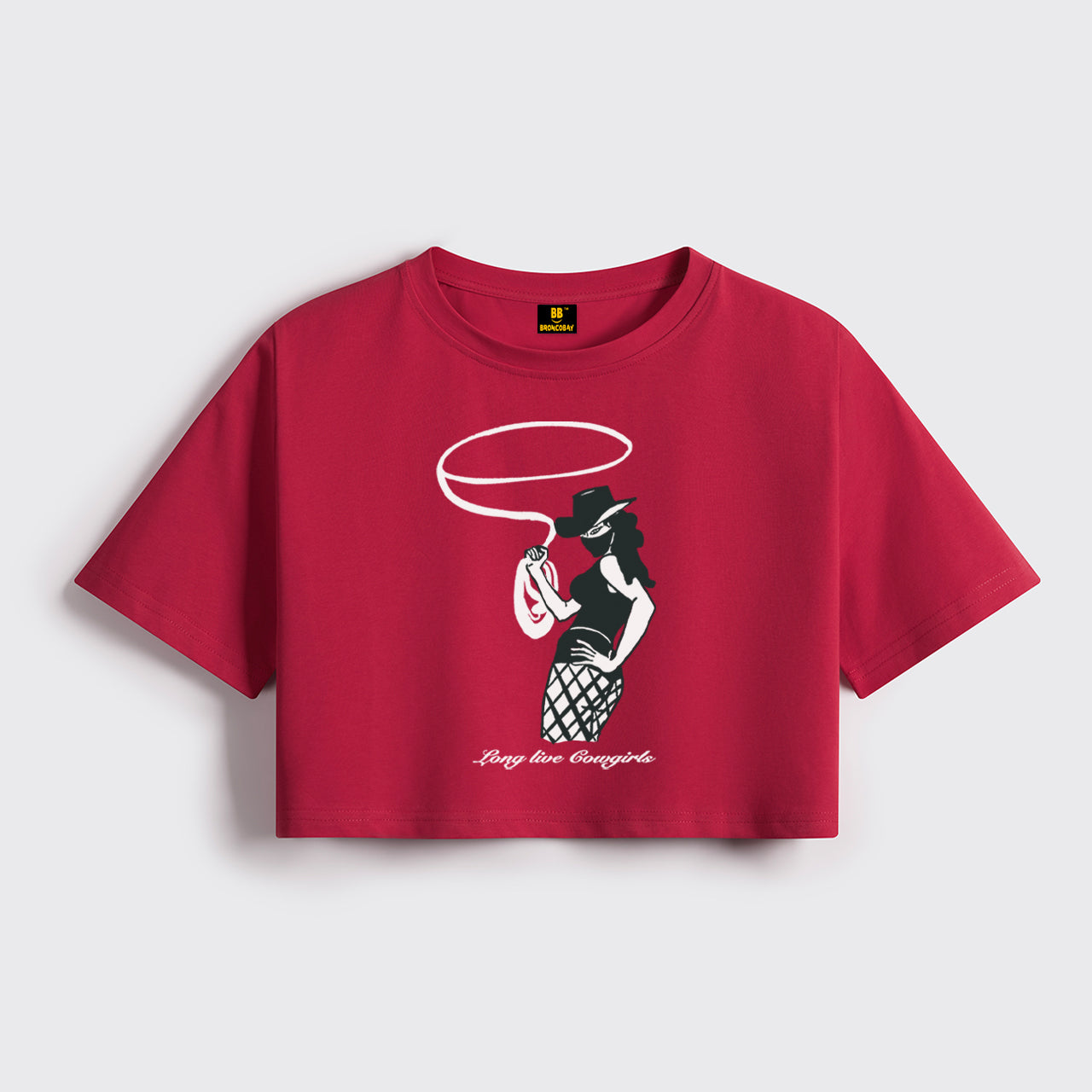 Cowgirls Fierce Lasso Cropped Boxy Tee
