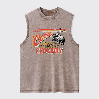 Beers Western-Themed Cowboy Washed Tanks