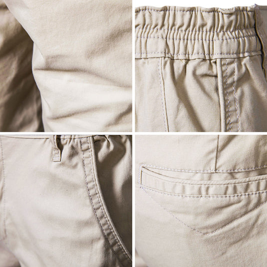 Brown Men's Cotton Casual Shorts