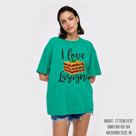 I Love Lasagna Garment-dye Tees