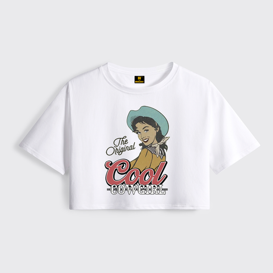 Cool Cowgirl Cropped Boxy Tee