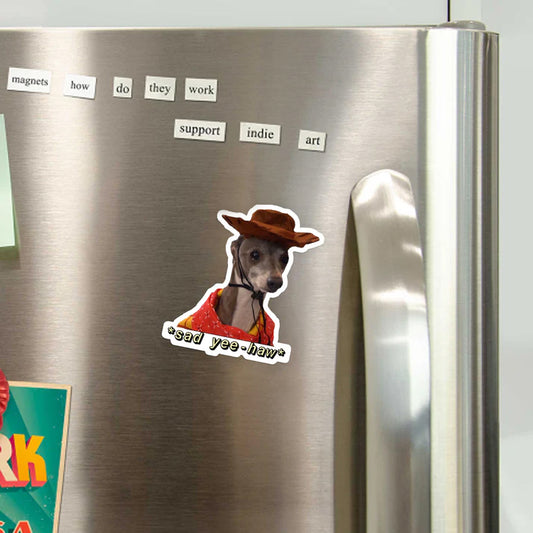 Sad Boy Cowboy_Broncobay Fridge Magnet