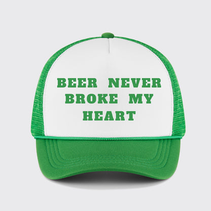 Beer Never Broke My Heart Trucker Hat