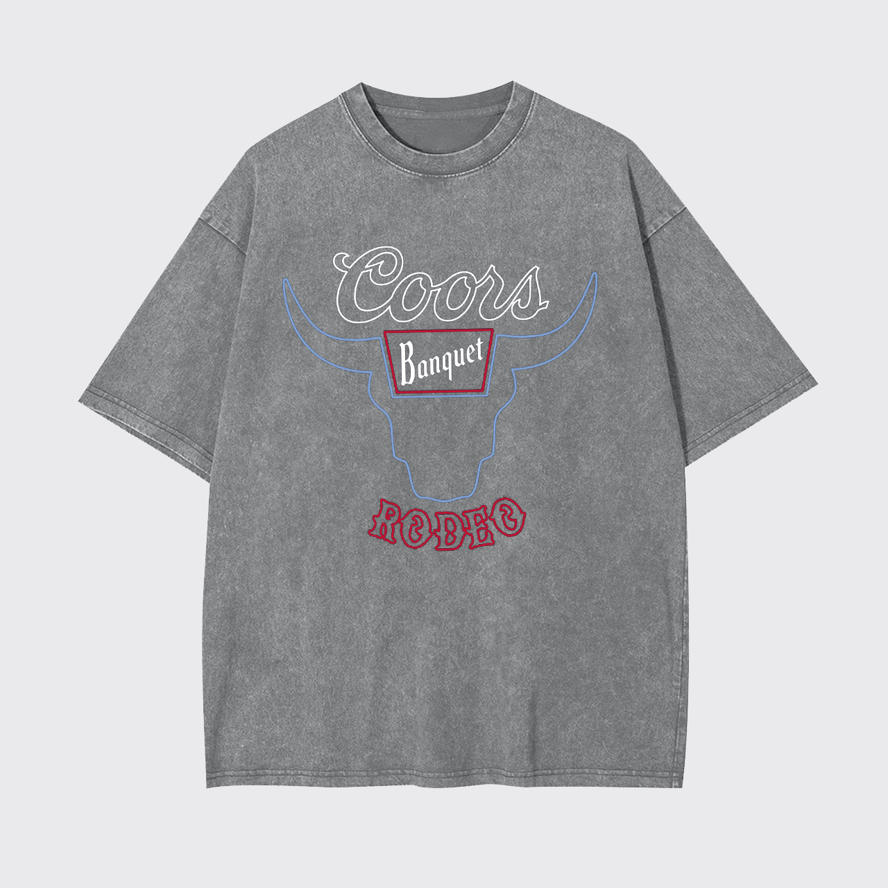 Retro Bullhead Rodeo Graphic Garment-dye Tees