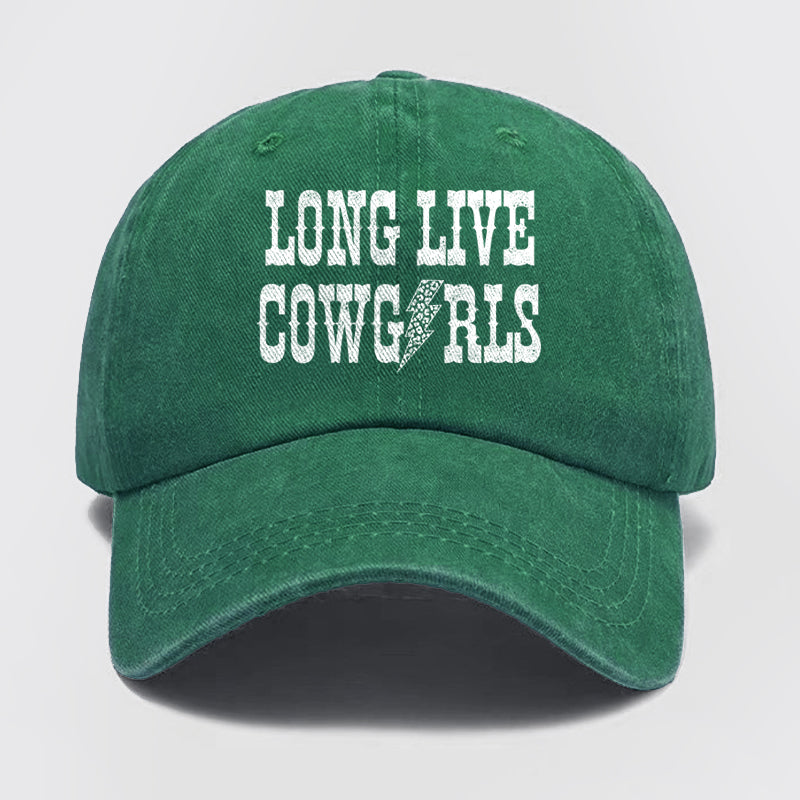 Long Live Cowgirl Washed Baseball Cap