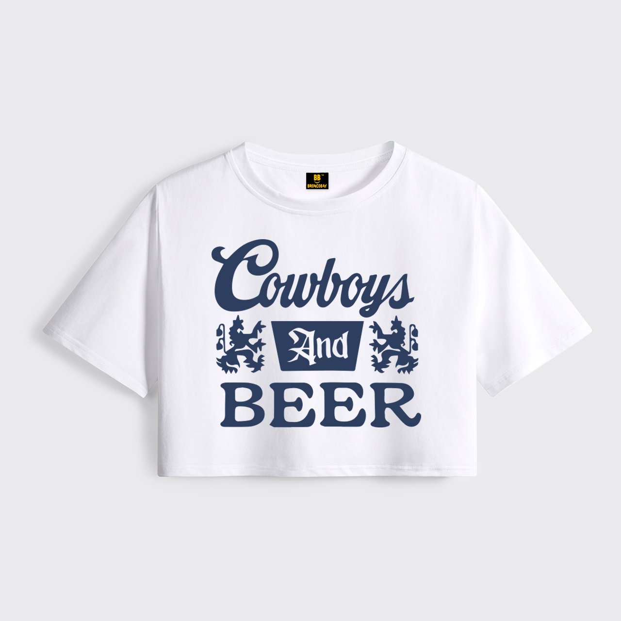 Cowboys Beer Cropped Boxy Tee