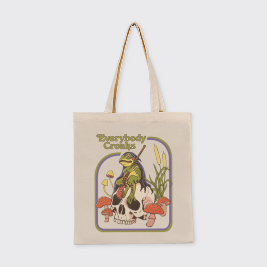 Mental Health-Everybody Croaks_Broncobay Canvas Tote Bag