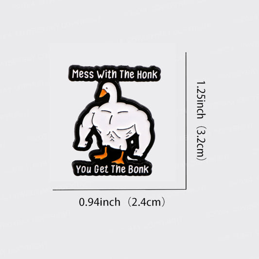Mess With The Honk,You Get The Bonk_Broncobay Pin
