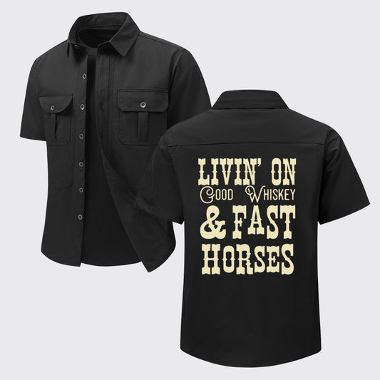 Good whiskey Work Shirts