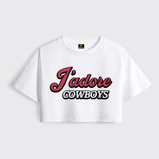J'adore Cowboy Cropped Boxy Tee
