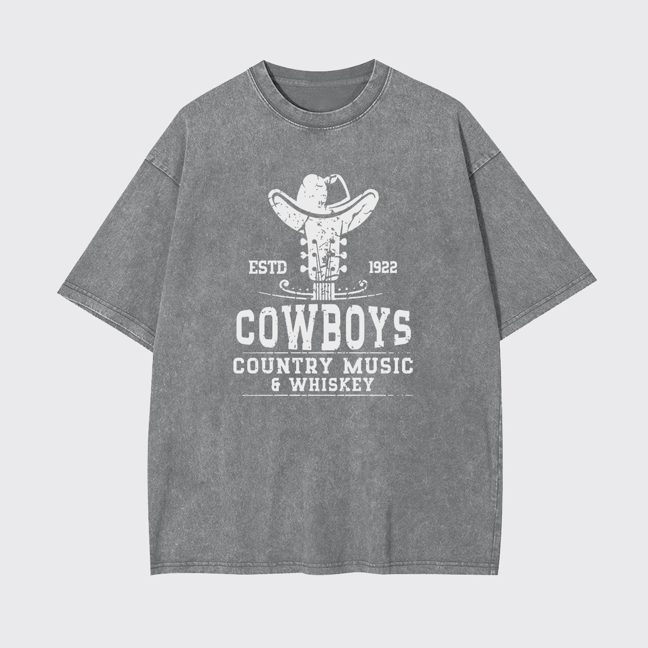 Cowboys Country Music 6 Whiskey Garment-dye Tees
