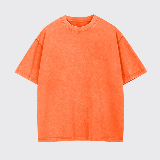 Washed Tee:Orange