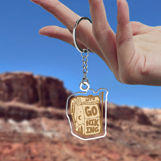 Let's Go Hiking_Broncobay Keychain