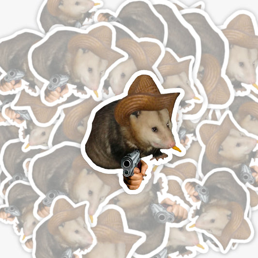 Cowboy Possum_Broncobay Sticker