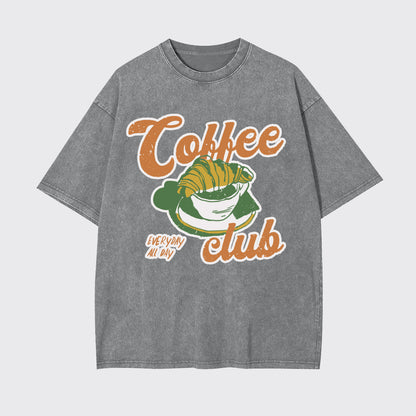 Breakfast Coffee Club Garment-dye Tees