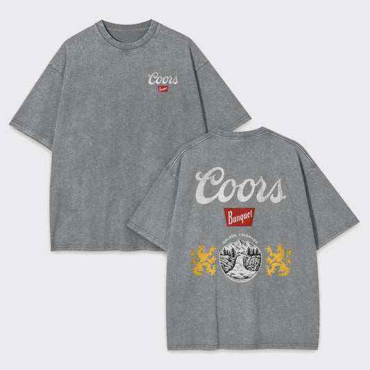 Cool Cowboy Retro Landscape Garment-dye Tees