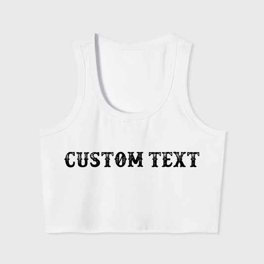 Custom Text Tank Top
