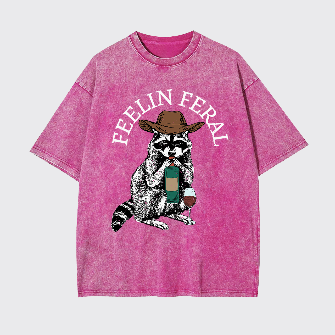Funny Raccoon Garment-dye Tees