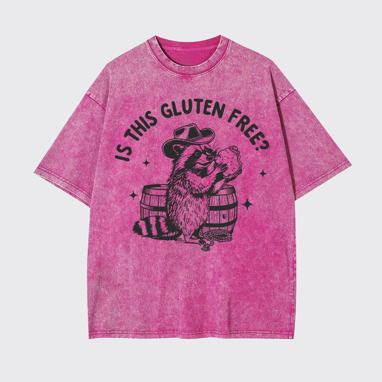 Gluten Free Raccoon Garment-dye Tees