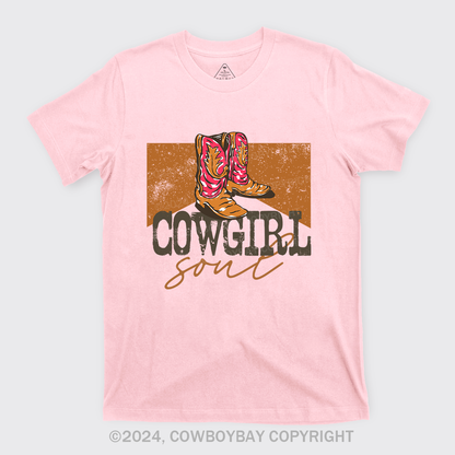 Cowgirl Walking In The Western Desert T-Shirts