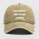 Like Whiskey And Maybe 3 People Washed Baseball Cap