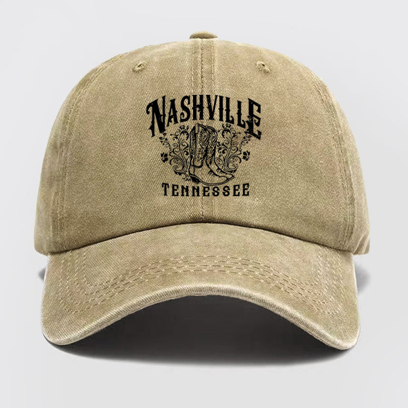 Nashville Tennessee 1972 Washed Baseball Cap