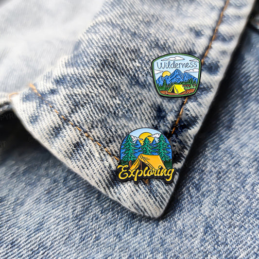 Exploring Camping_Broncobay Pin