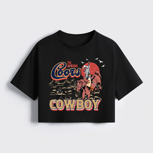 The Original Cools Cowboy Cropped Boxy Tee