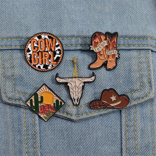 Creative Western Cowboy_Broncobay Pin