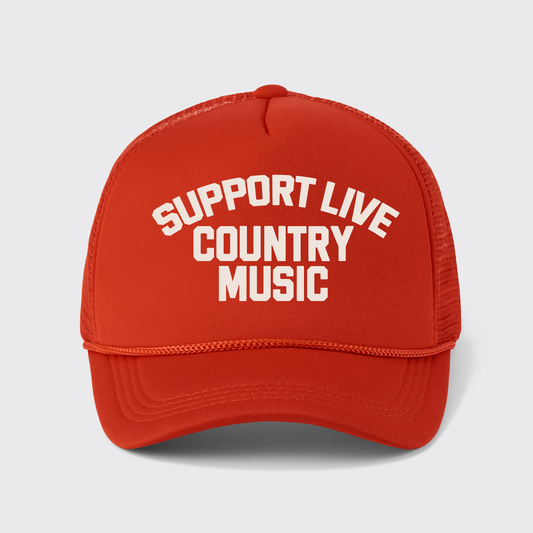 Support Live Country Music Trucker Hat