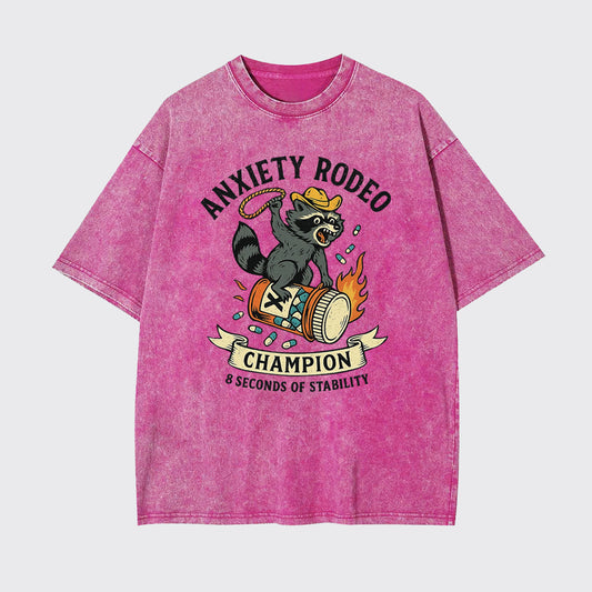 Anxiety 8 Seconds of Stability Garment-dye Tees