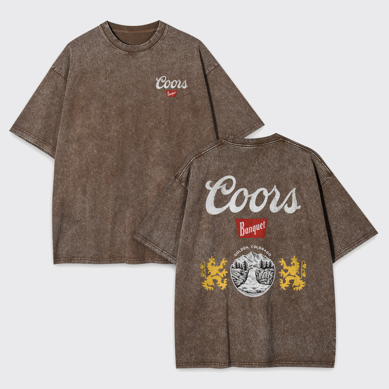 Cool Cowboy Retro Landscape Garment-dye Tees