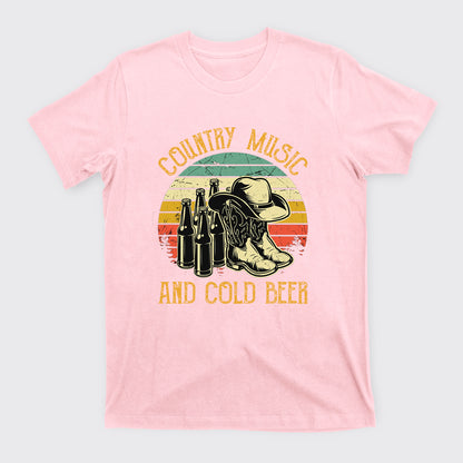 Country Music And Cold Beer T-Shirts