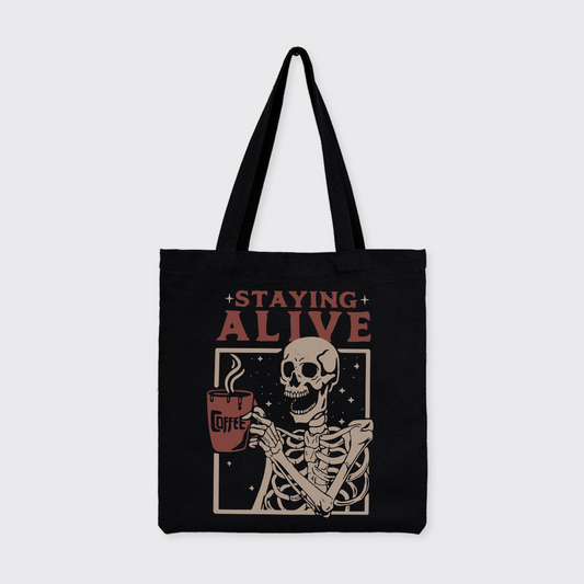 Staying Alive_Broncobay Canvas Tote Bag