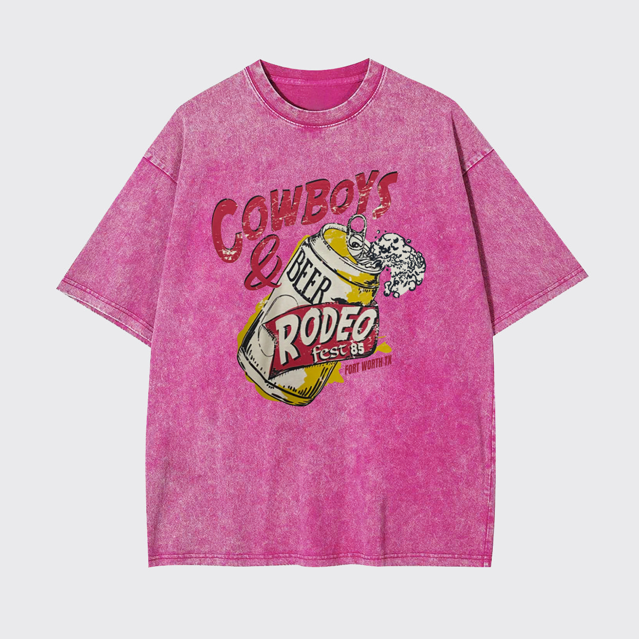 Cowboy And Beer Rodeo Garment-dye Tees