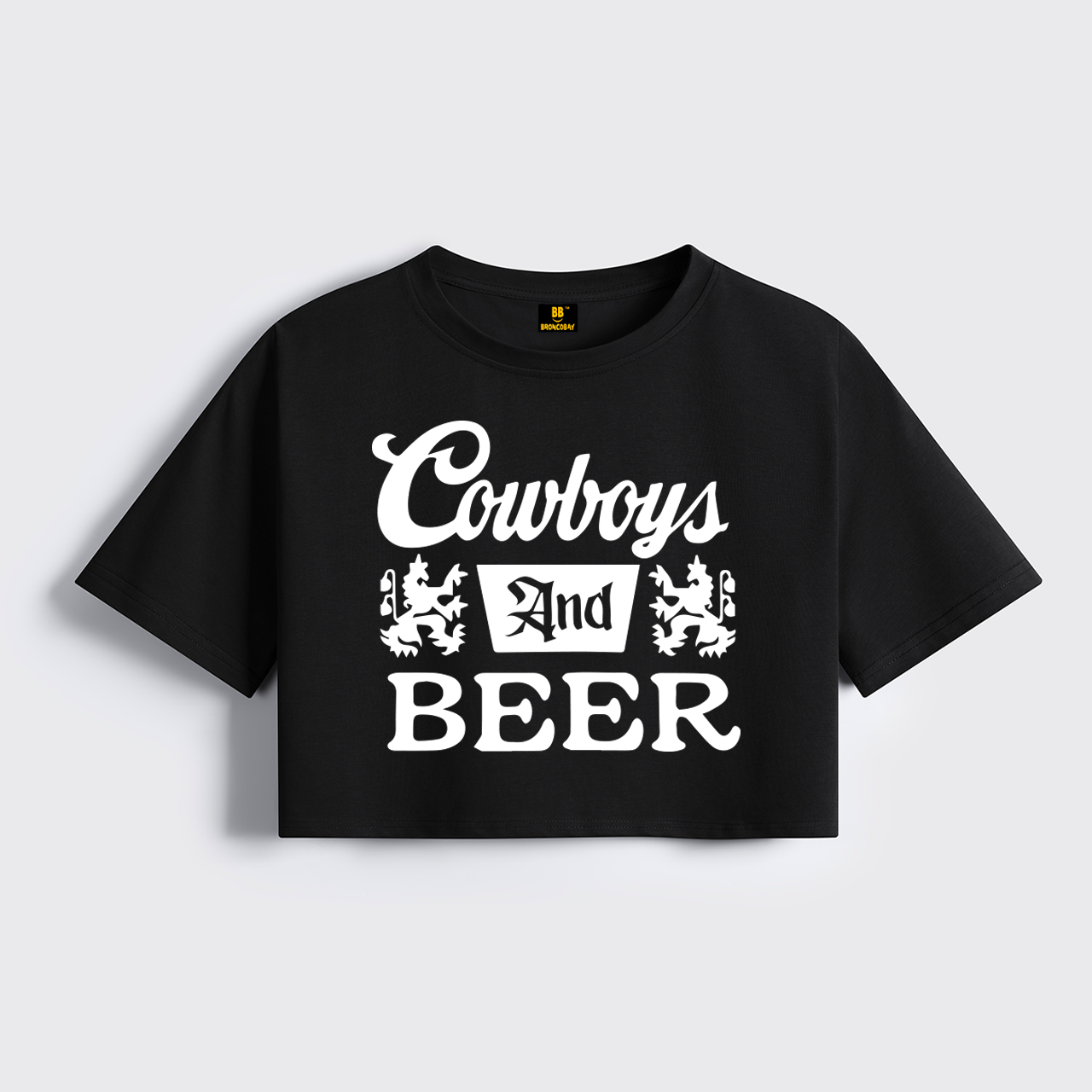 Cowboys Beer Cropped Boxy Tee