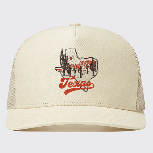 Texas Sunset Vintage Trucker Hat